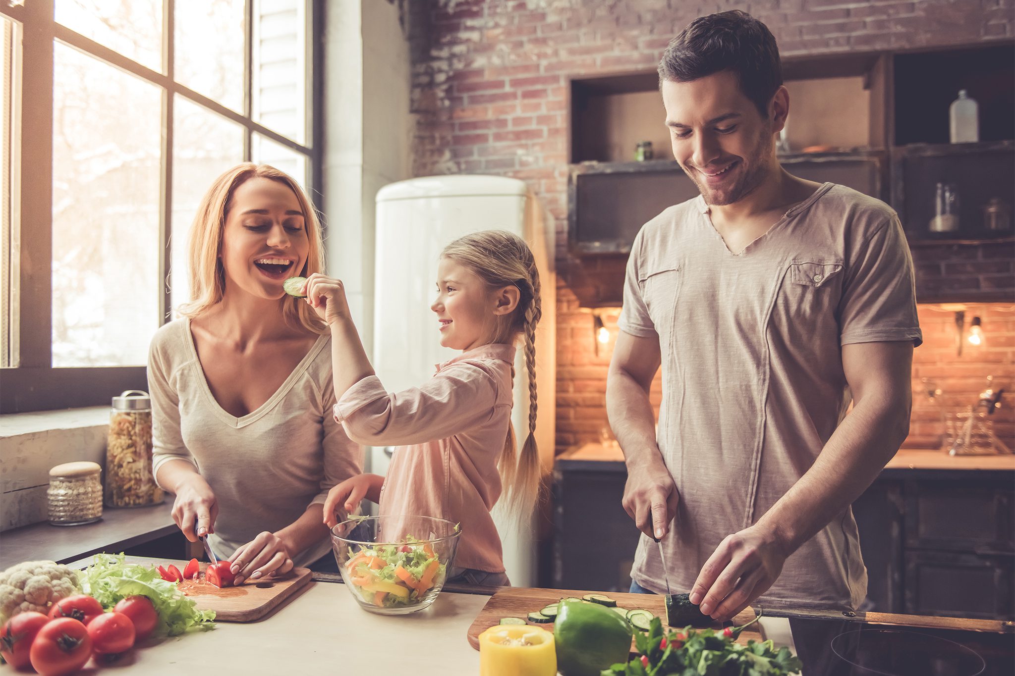 Happy family with life insurance Canada